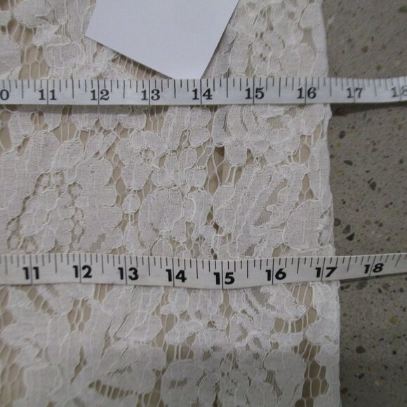 LULU'S White Stretch Lace Maxi Dress Size S-M Off Shoulder Long Sleeve Wedding - Picture 12 of 14